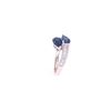 Image 8 : Freeform Blue Sapphire Diamond & 18k Gold Ring