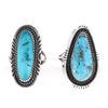Image 1 : Navajo E. Begay & MP Kingman Turquoise Rings
