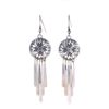 Image 1 : Navajo Sterling Silver Tooled Dangle Earring Pair