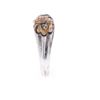 Image 7 : C. 1950 Keepsake Silver Diamond Rose Initial Ring