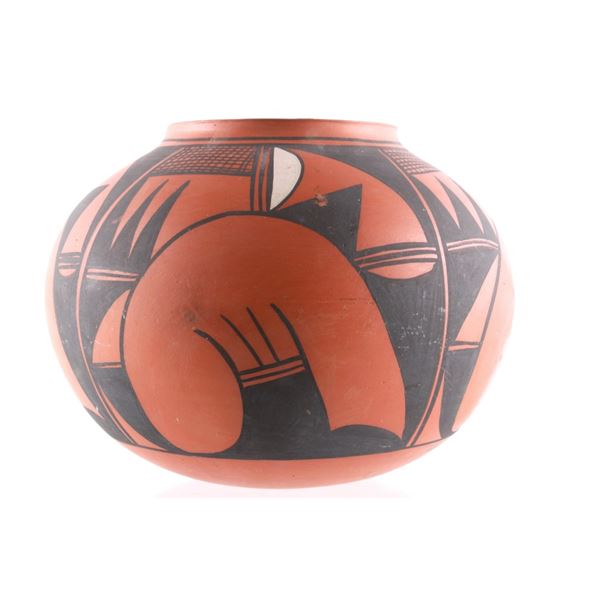 Hopi Acoma Polychrome Pottery Vessel c. 1983