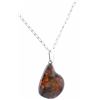 Image 1 : C. 1960 Amber & Sterling Silver Necklace