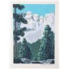 Image 2 : Original Serigraph of Mt. Rushmore by John Harris