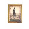 Image 1 : C. 1880 Lincoln Silhouette In Gold Plate Frame