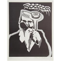 Peter M. Dufore, Dizzy Gillespie, Lithograph 