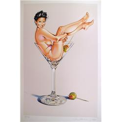 Mel Ramos, Martini Miss, Nude Lithograph 