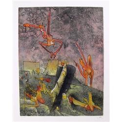 Roberto Matta, Ma Chair Rie, Aquatint Etching  