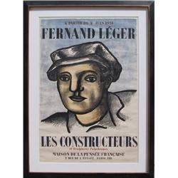 Fernand Leger, Les Constructeurs, Lithograph Poster