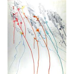 Kiki Kogelnik, For the Bergers, Watercolor  