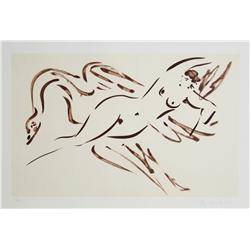 Reuben Nakian, Leda and the Swan, Etching  