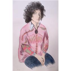 Raphael Soyer, Seated Girl, Lithograph 