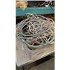 Image 2 : TOTE OF ELECTRICAL CONDUIT, WIRE, ETHERNET CABLE