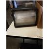 Image 2 : 2 LIGHT FIXTURES AND BOX OF ELECTRICAL HOUSINGS