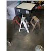 Image 1 : RIDGID PORTABLE WORK SUPPORT AND 3 STEP STOOLS