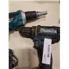 Image 8 : MAKITA CORDLESS TOOL SET, INCLUDES DRILL, DRYWALL GUN, WORK LIGHT, 3 BATTERIES AND CHARGER - TESTED 
