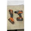 Image 2 : RIDGID 18VOLT LITHIUM BATTERY DRILL, OSCILLATING MULTITOOL INCLUDES 2 BATTERIES, CHARGER AND ACCESSO