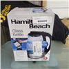Image 1 : HAMILTON BEACH 1.7L GLASS ELECTRIC KETTLE - TESTED WORKING