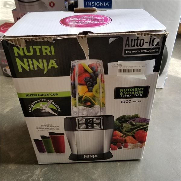 NUTRI NINJA AUTOIQ 1000 WATT BLENDER - TESTED WORKING, USED, RETAIL $149