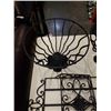 Image 3 : 2 METAL PLANTER HOLDERS AND WALL HOLDER