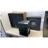 Image 1 : SONY SUB, PREMIER SUB AND PAIR OF AUDIO SPHERE RESEARCH AX-8LB FLOOR SPEAKERS