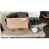 Image 1 : PAIR OF PRE SONUS SPEAKERS WITH 2 TABLE LAMPS AND 9 HANDBAGS