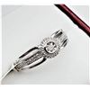Image 2 : STERLING SILVER DIAMOND RING, 0.02CTS, W/A $580.00, SIZE 6.75