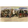 Image 1 : 3 LARGE BAGS OF JEWELRY