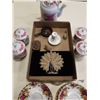 Image 2 : MINIATURE COLLECTIBLES, EASTERN TEASET AND ROYAL ALBERT OLD COUNTRY ROSE SAUCERS