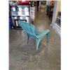 Image 3 : 2 GREEN PLASTIC STACKING ADIRONDACK CHAIRS