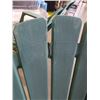 Image 8 : 2 GREEN PLASTIC STACKING ADIRONDACK CHAIRS