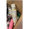 Image 2 : BOX OF BEAUTY PRODUCTS AND HAND SOAP DISPENSERS