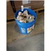 Image 1 : PAIL OF SEMI PRECIOUS STONES - QUARTZ AND AMETHYST