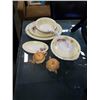 Image 1 : WOODS IVORY WARE PLATTERS AND LIDDED BOWL AND 2 MADE IN SLOVAKIA CHINA TEAPOT AND SUGAR BOWL