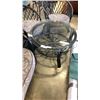 Image 8 : BLACK RATTAN GLASSTOP PATIO SET - LOVESEAT, 2 CHAIRS AND GLASSTOP COFFEE TABLE