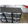 Image 2 : BLACK ORGANIZER SHELF WITH 9 WICKER BASKETS