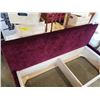 Image 3 : BURGUNDY QUEENSIZE BED FRAME