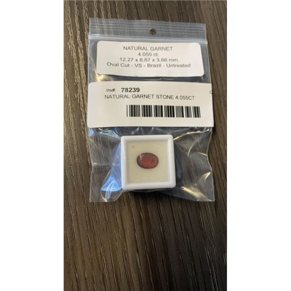 NATURAL GARNET STONE 4.055CT