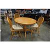 Image 1 : ROUND DINING TABLE WITH 3 CHAIRS