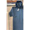 Image 2 : LINDA LUNDSTROM BLUE WOOL PARKA  SIZE MEDIUM