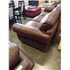 Image 8 : NATUZZI STUDDED LEATHER SOFA