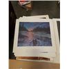Image 19 : LOT OF HISTORICAL BUILDING PRINTS AND TOTEM POLE PRINT