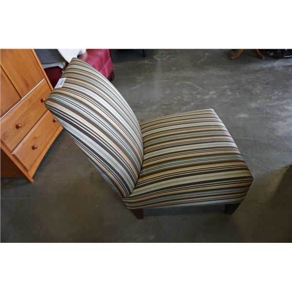 STRIPED ACCENT CHAIR