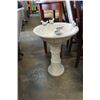 Image 1 : 2 PC PLASTIC 25" TALL BIRD BATH