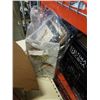 Image 2 : BOX OF NEW HALF DRAPES, TRAY OF CUTLERY AND CANVAS PRINTS