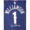 Image 2 : New Orleans Pelicans Zion Williamson Autographed Blue Nike Swingman Jersey (Fanatics Holo)