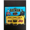 Image 1 : ERTL MICRO SIZE 1989 BATMAN BATMOBILE BATWING AND JOKER VAN 3 PIECE SET