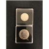 Image 1 : 1904 AND 1912 NEWFOUNDLAND  50 CENT AND 20 CENT   .925 SILVER