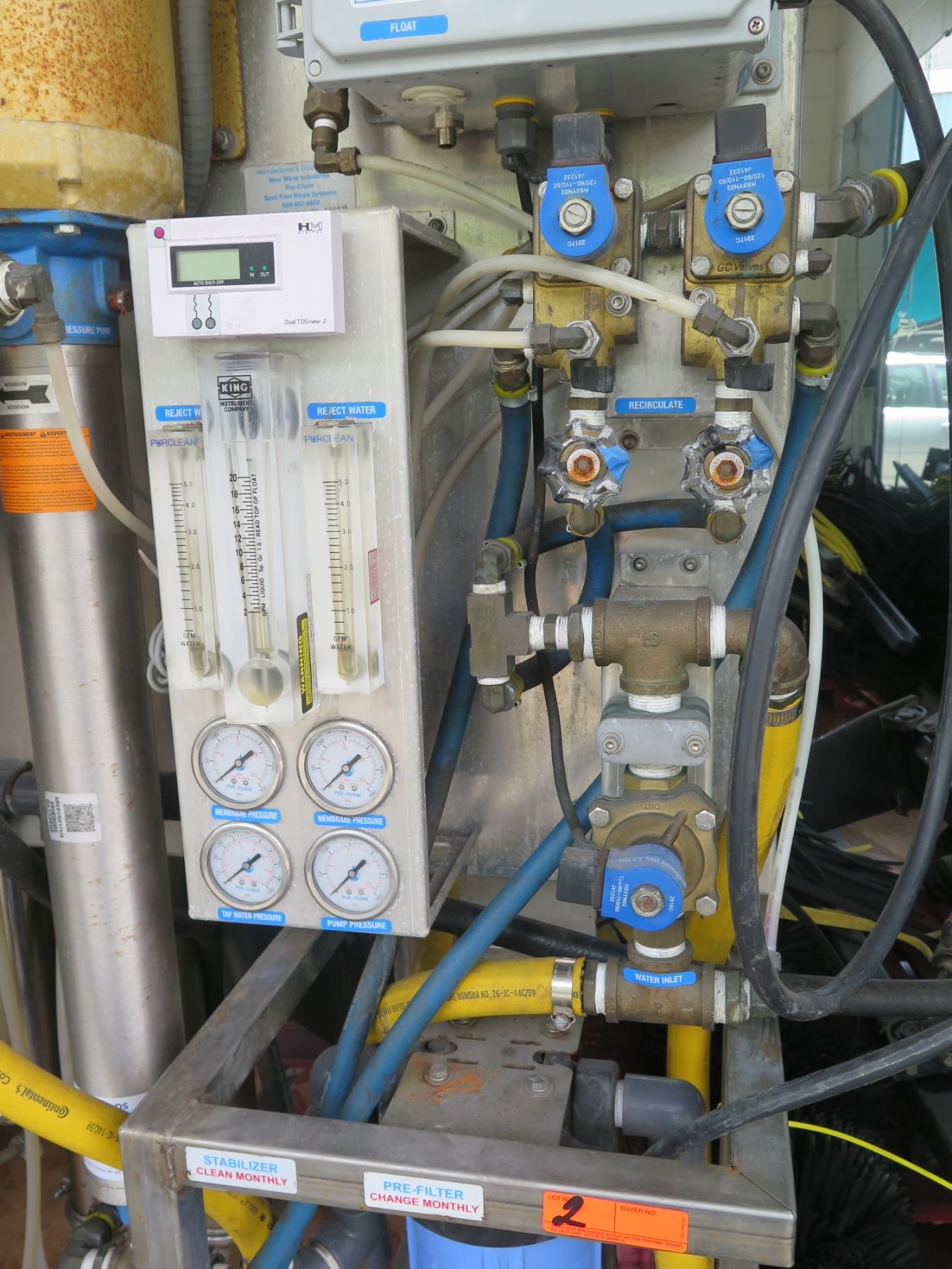 New Wave Industries Pur-Clean Spot Free Rinse System w/ Baldor Super E ...