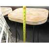 Image 16 : Multiple Stools / Low Tables: Plastic, Wood Top, Red Metal Legged, etc