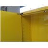 Image 6 : Justrite Metal Yellow Sure-Grip Flammable Liquid 2 Door Storge Cabinet